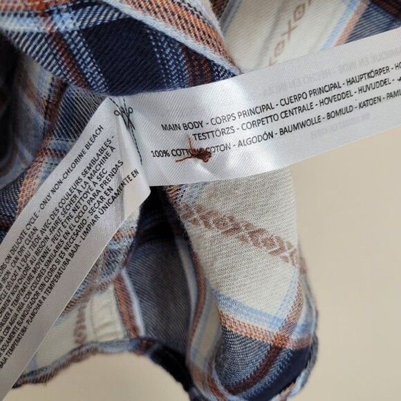 Ariat Size M Real Billie Jean Plaid Long Sleeve Button Up Shirt Blue White - Picture 10 of 12